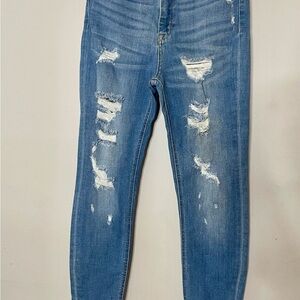 HIDDEN Distressed Blue Skinny Jeans Size 31